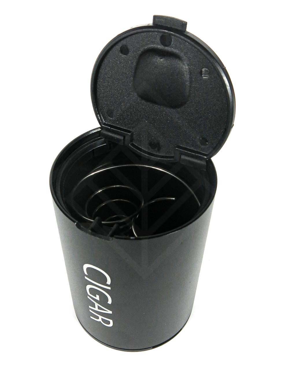 Пепельница для сигар CIGAR aluminium black for tin holder in car